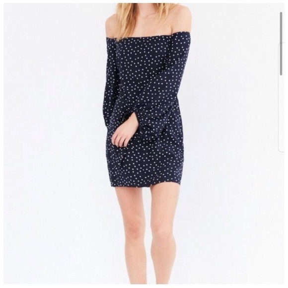 Bardot Polka Dot Mini Dress - Picture 1 of 8